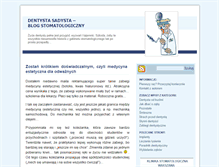 Tablet Screenshot of dentystasadysta.pl